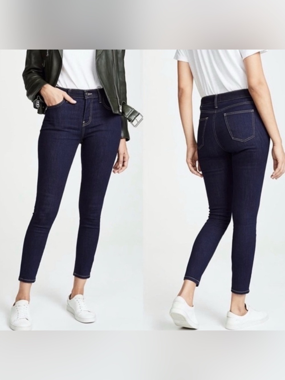 NWT Current/Elliott High Waist Stiletto in O Clean Skinny Leg Stretch Jeans 26